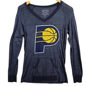 Majestic Threads Indiana Pacers Long Sleeve V-Neck Tee